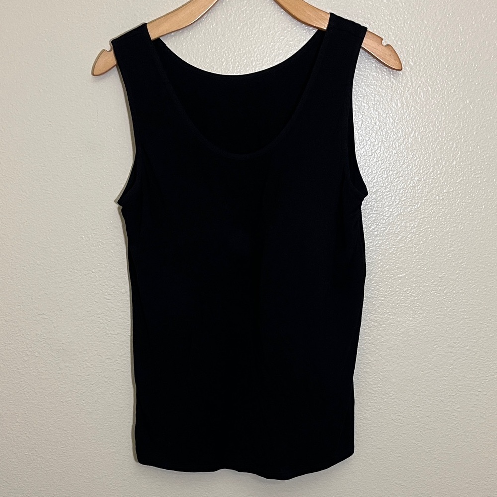 Classic Black Built-in Bra Sleeveless Tank Top